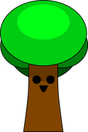 Mr. Tree character from Sprunki game - Melodies specialist